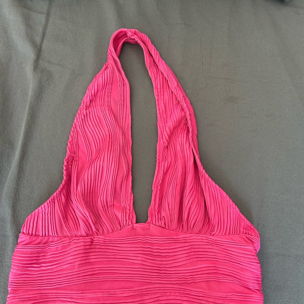 SHEIN Hot Pink Textured Top